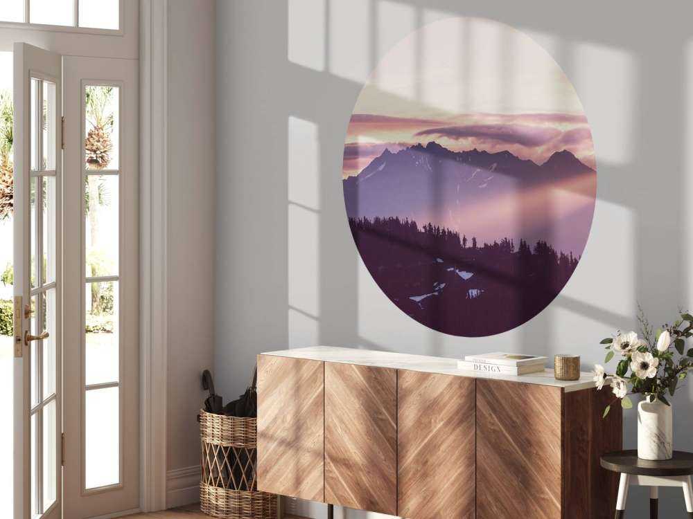 Berglandschap in de vroege ochtend