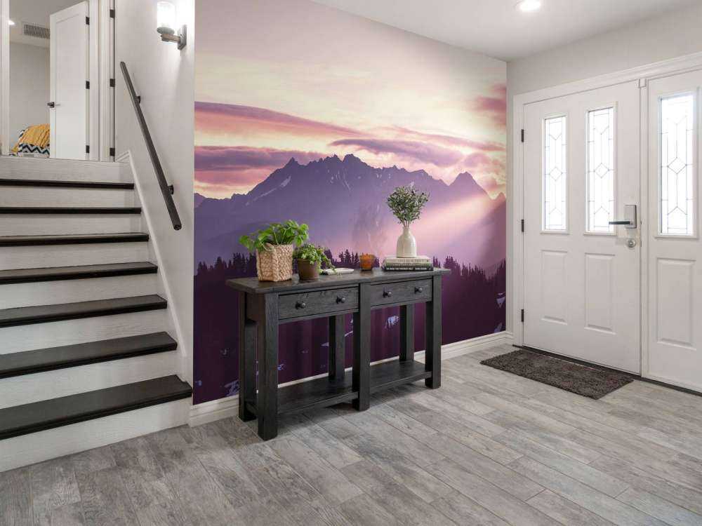 Berglandschap in de vroege ochtend