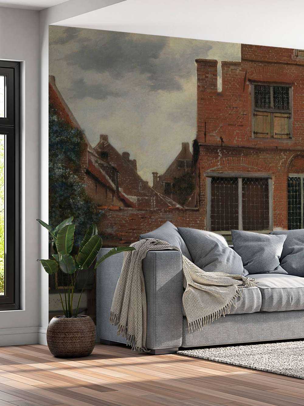 Gezicht op huizen in Delft