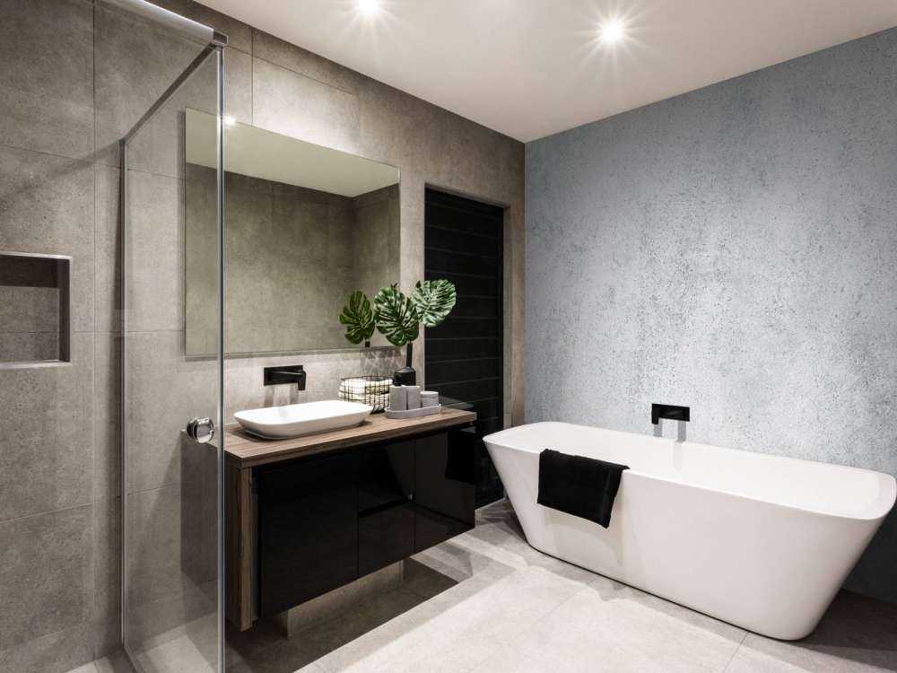 Lichtgrijs betonnen muur