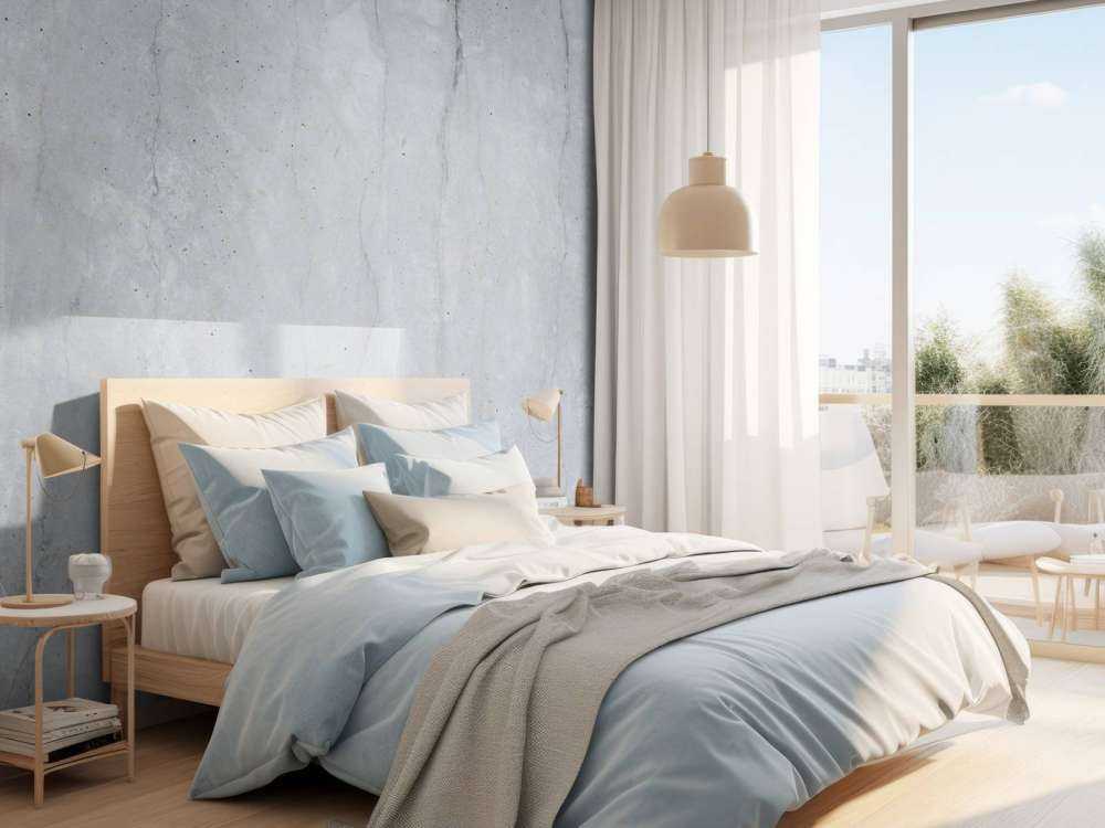 Grijze betonnen muur