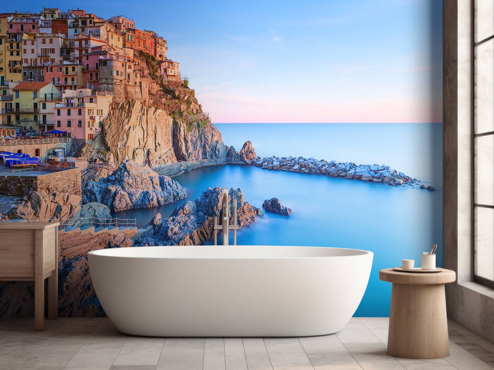 Dorp op een rots in Italië