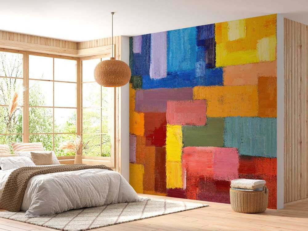 Kleurrijke vlakverdeling