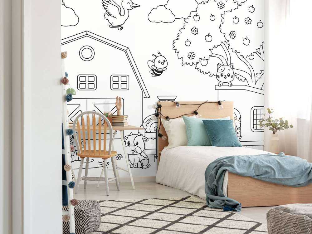 Vrolijke dierenpret op de boerderij