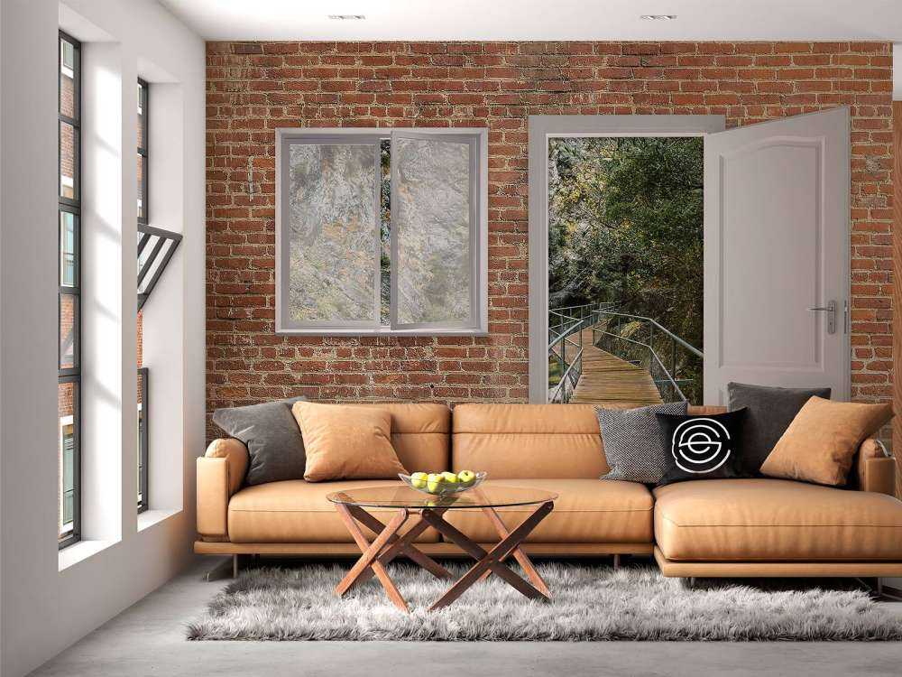 Bosbrug tussen rots en groen