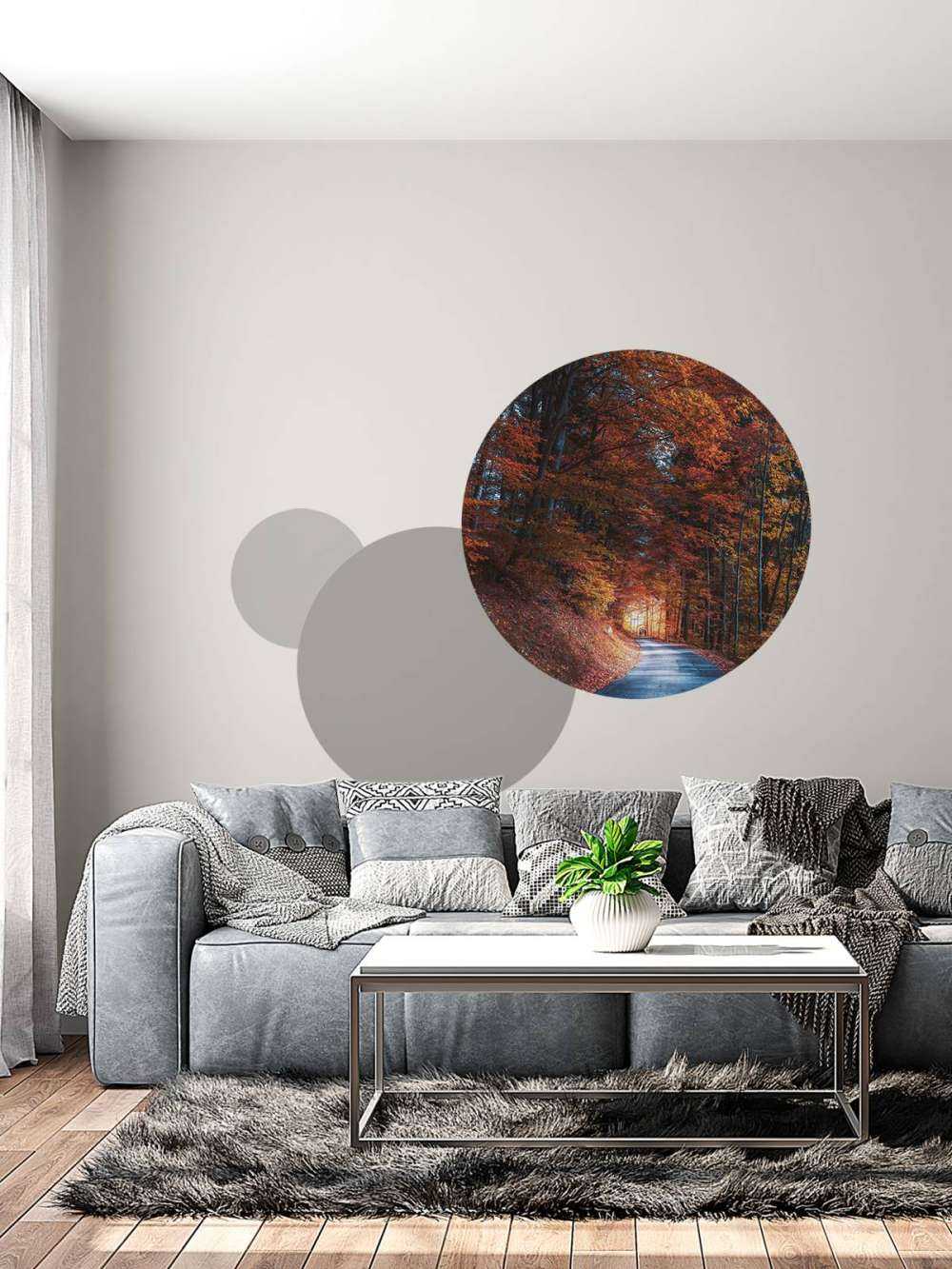 Herfstpad Door Vurig Bos