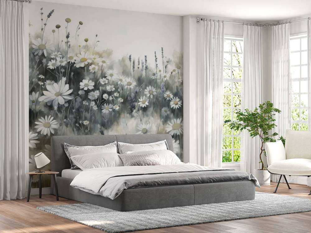 Quiet Daisies Meadow Green