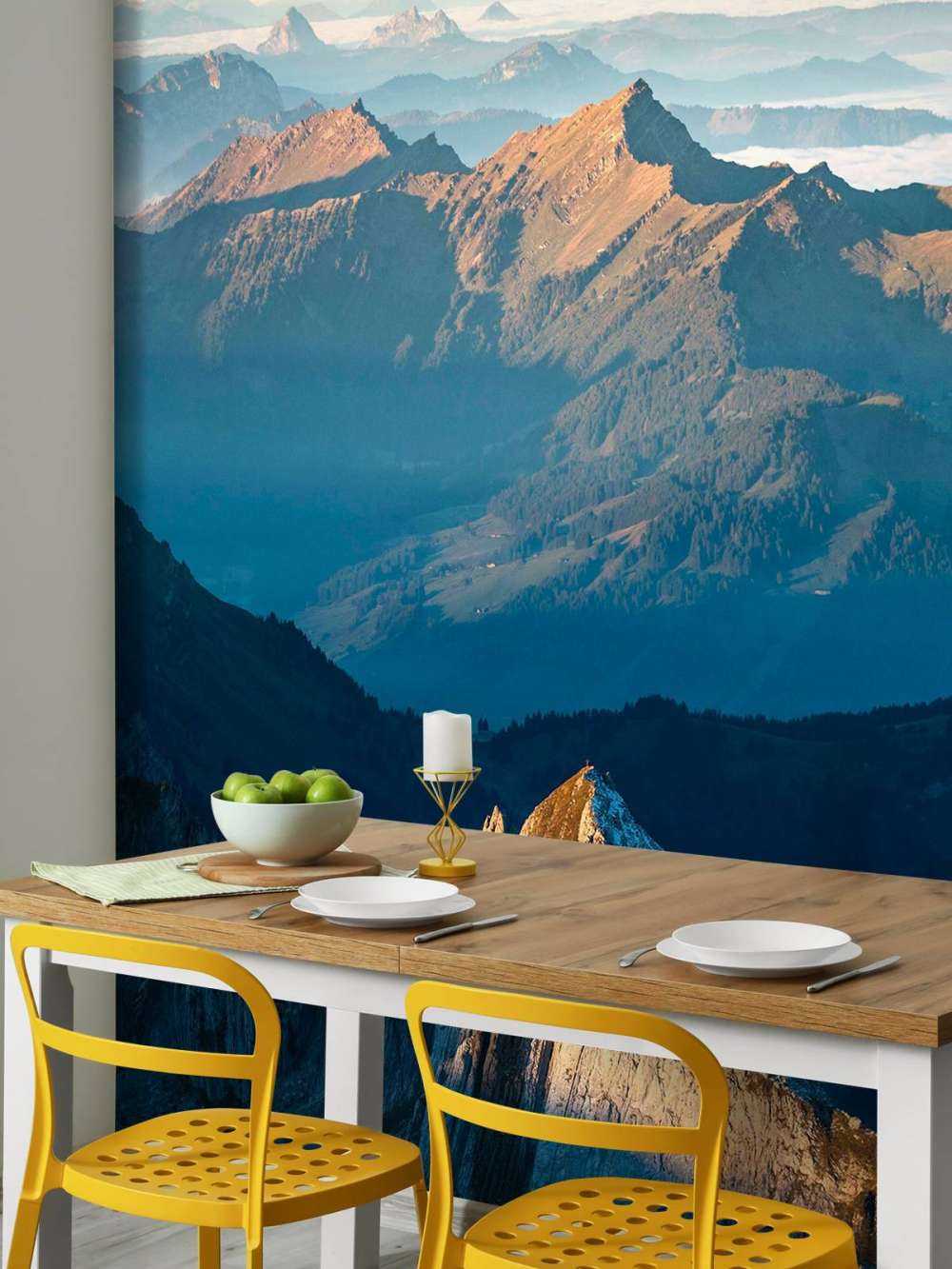 Ochtendlicht op rotsberg