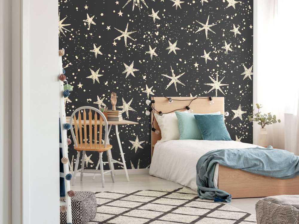 Sprankelende vintage sterrennacht