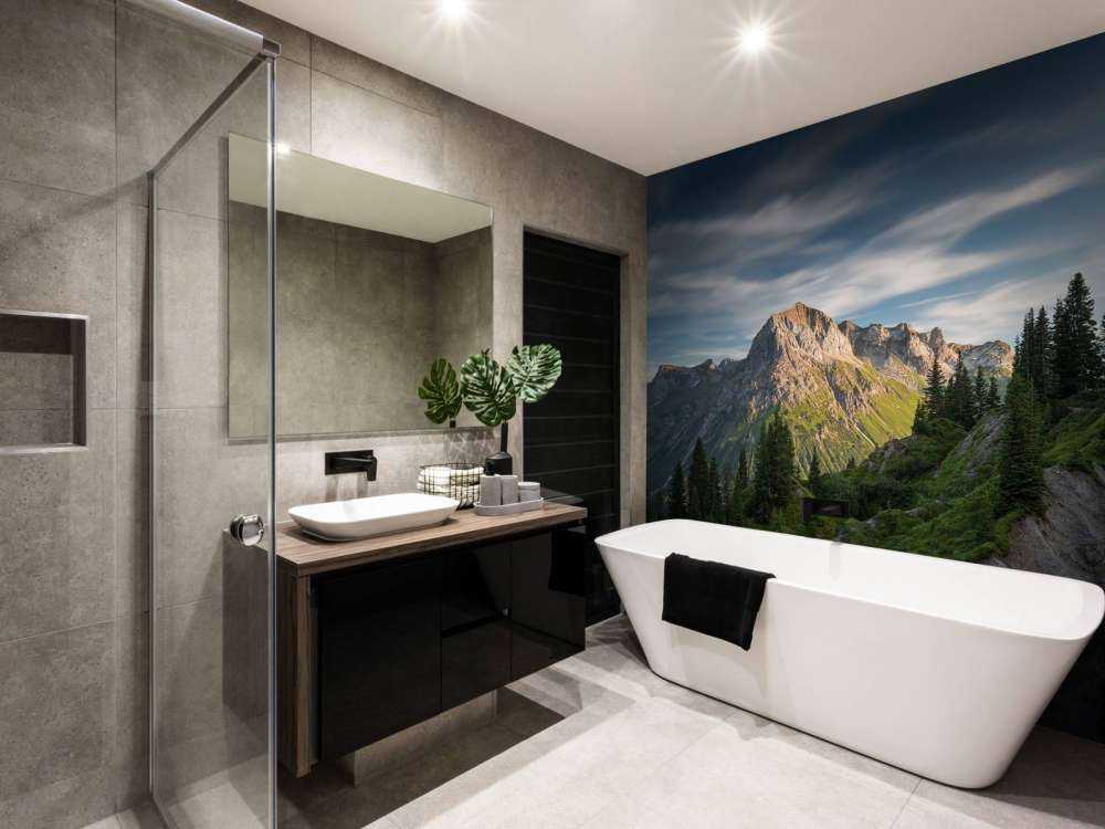 Avondzon op alpentoppen