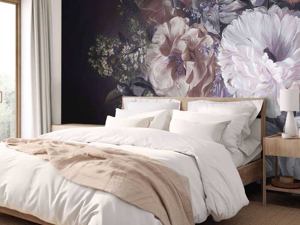 Bouquet with lilac Cream