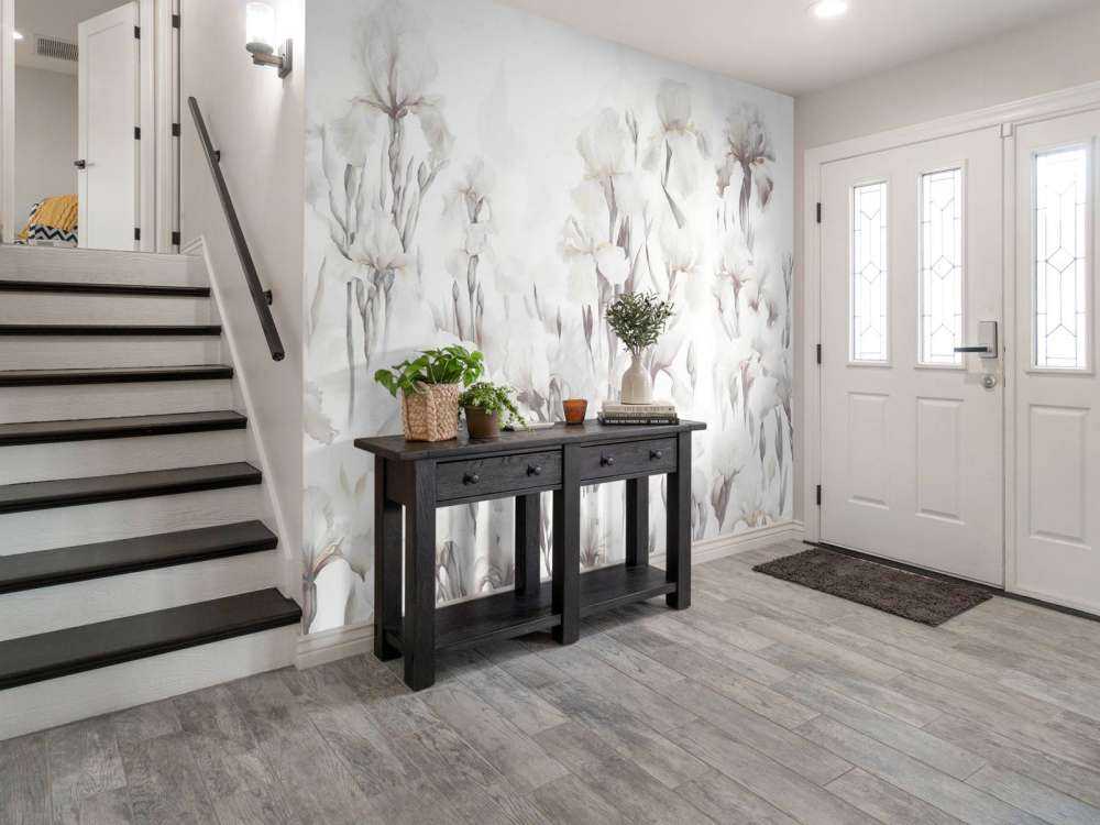 Irises Dance Seamless Muted Beige