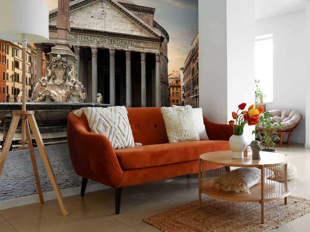 Pantheon in Rome bij zonsondergang