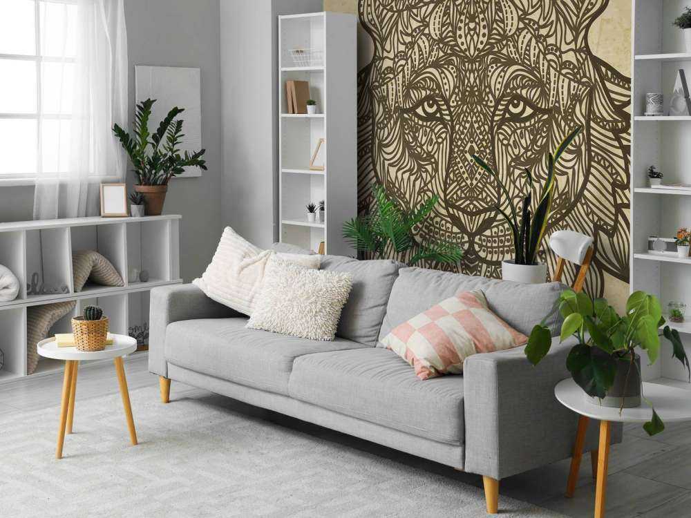 Tijger hoofd met een grunge achtergrond+