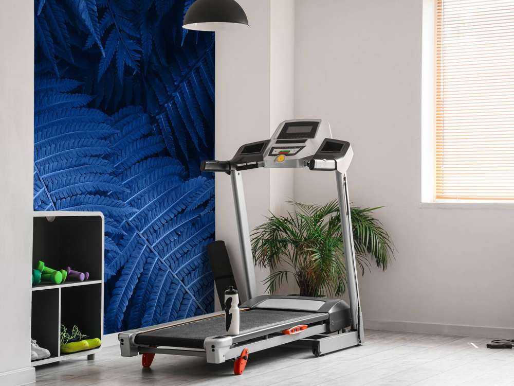 Blauwe varenbladeren