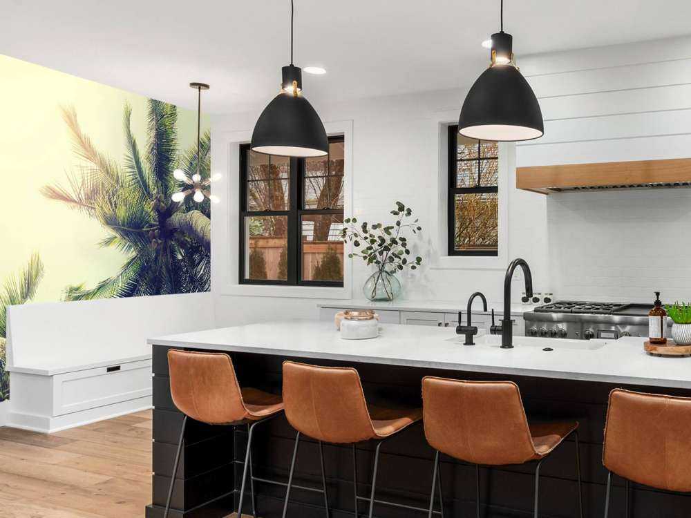 Palmboom Bladeren Vintage