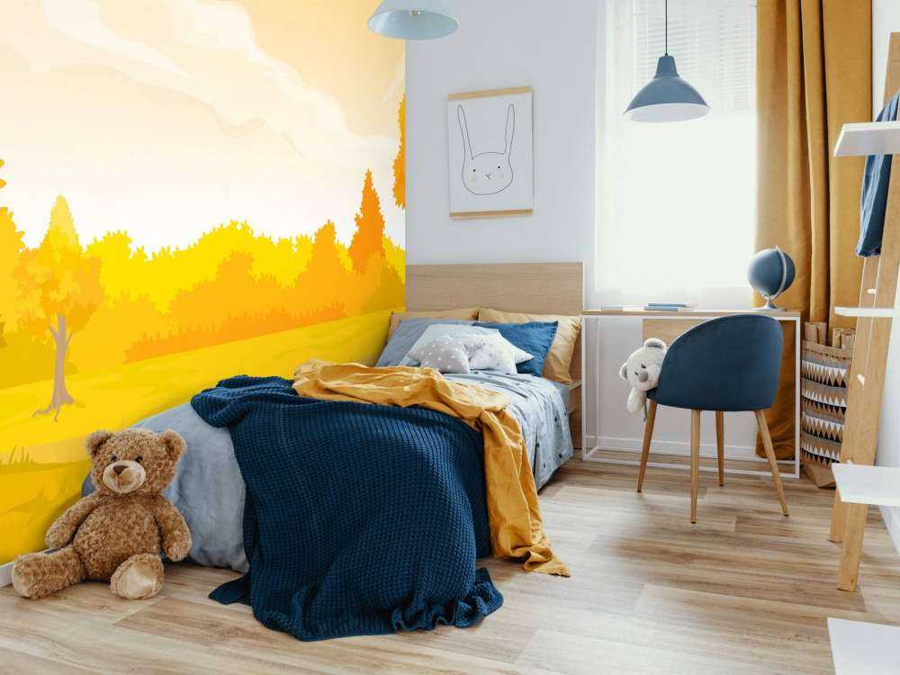 Illustratie van herfstlandschap