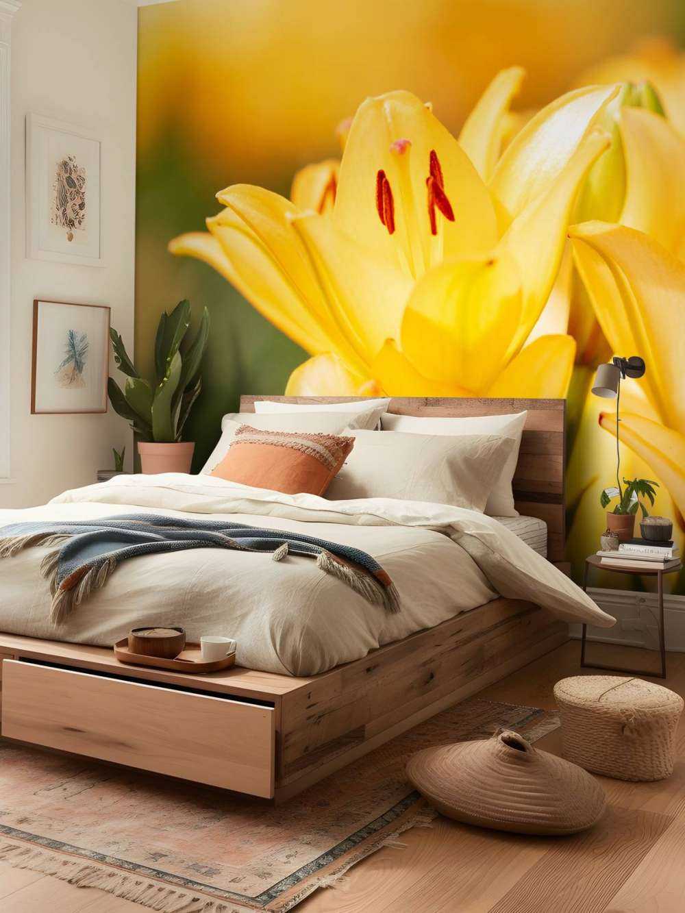 Bloeiende gele bloem