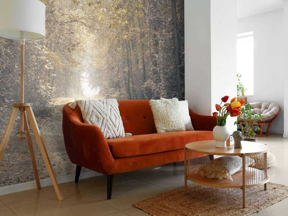 Pad door een verlaten bos