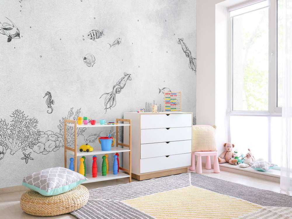 Inktvissen zee grijs