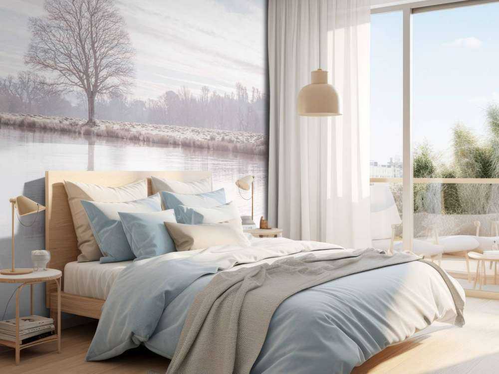 Verlaten winter landschap