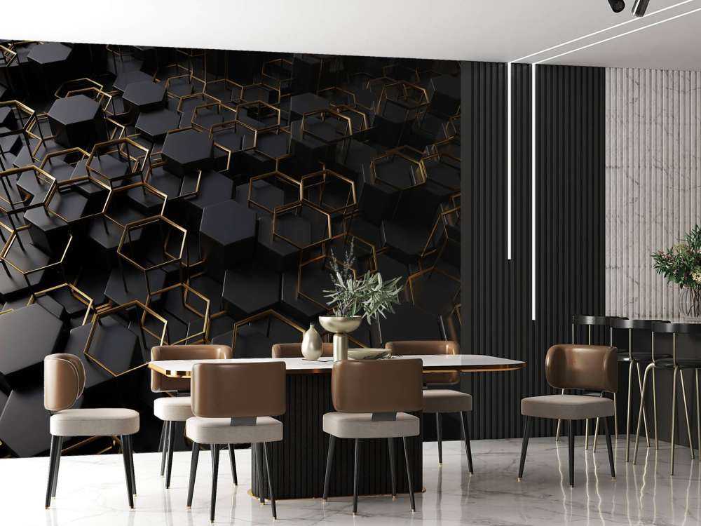 Sierlijke hexagons