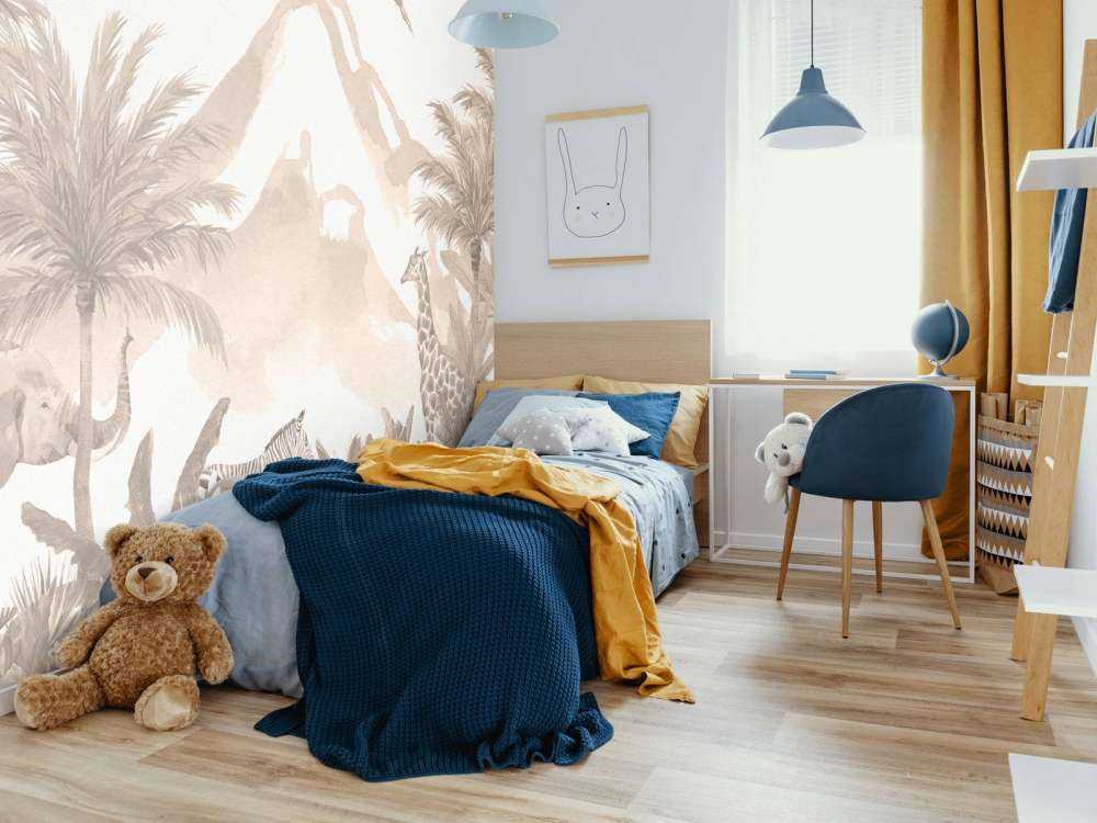 Jungle dieren in taupe