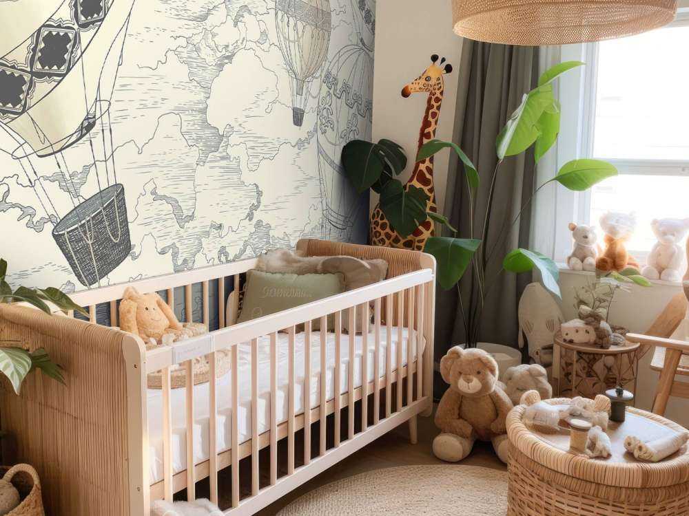 Witte moderne luchtballonnen