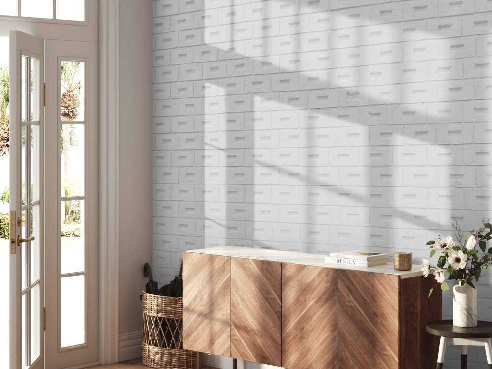 Moderne witte bakstenen