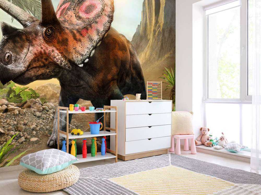 Torosaurus in het bos