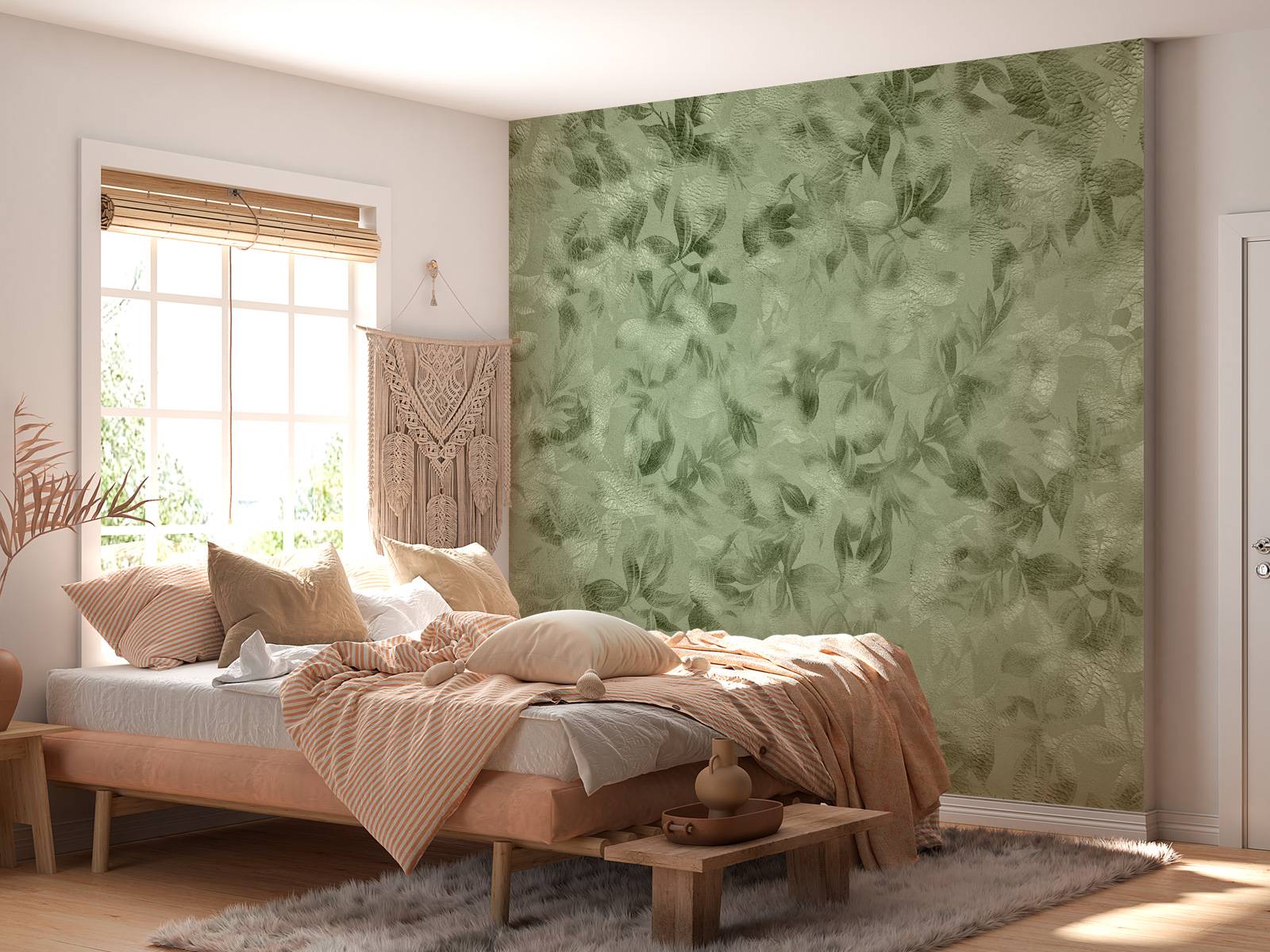 Groene bloemen structuur