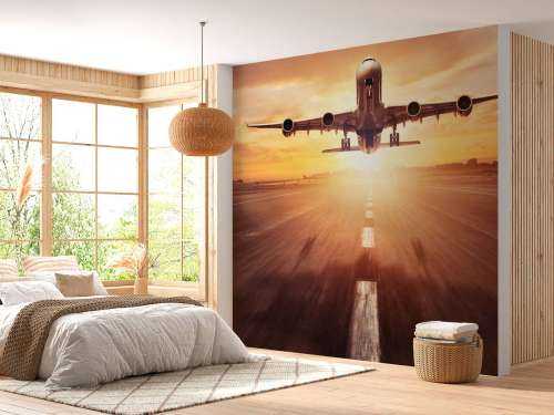 Fotobehang vliegtuig