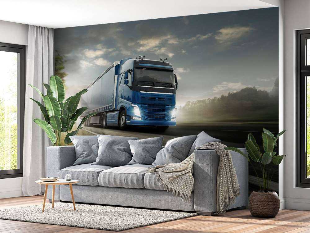 Fotobehang vrachtwagen