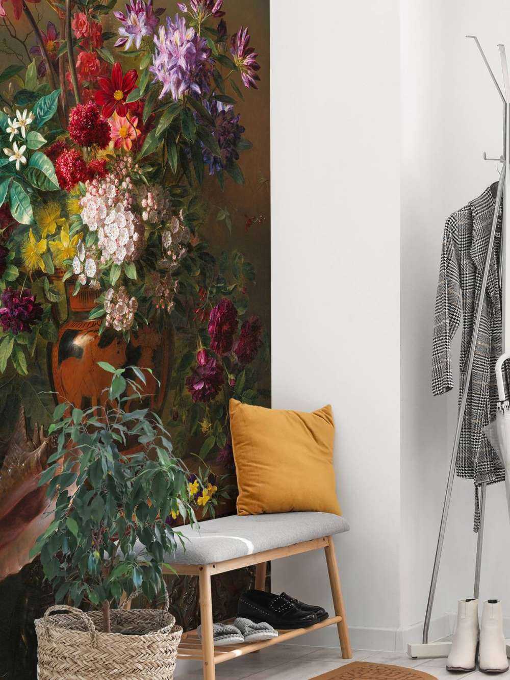  Stilleven met bloemen in een Griekse vaas