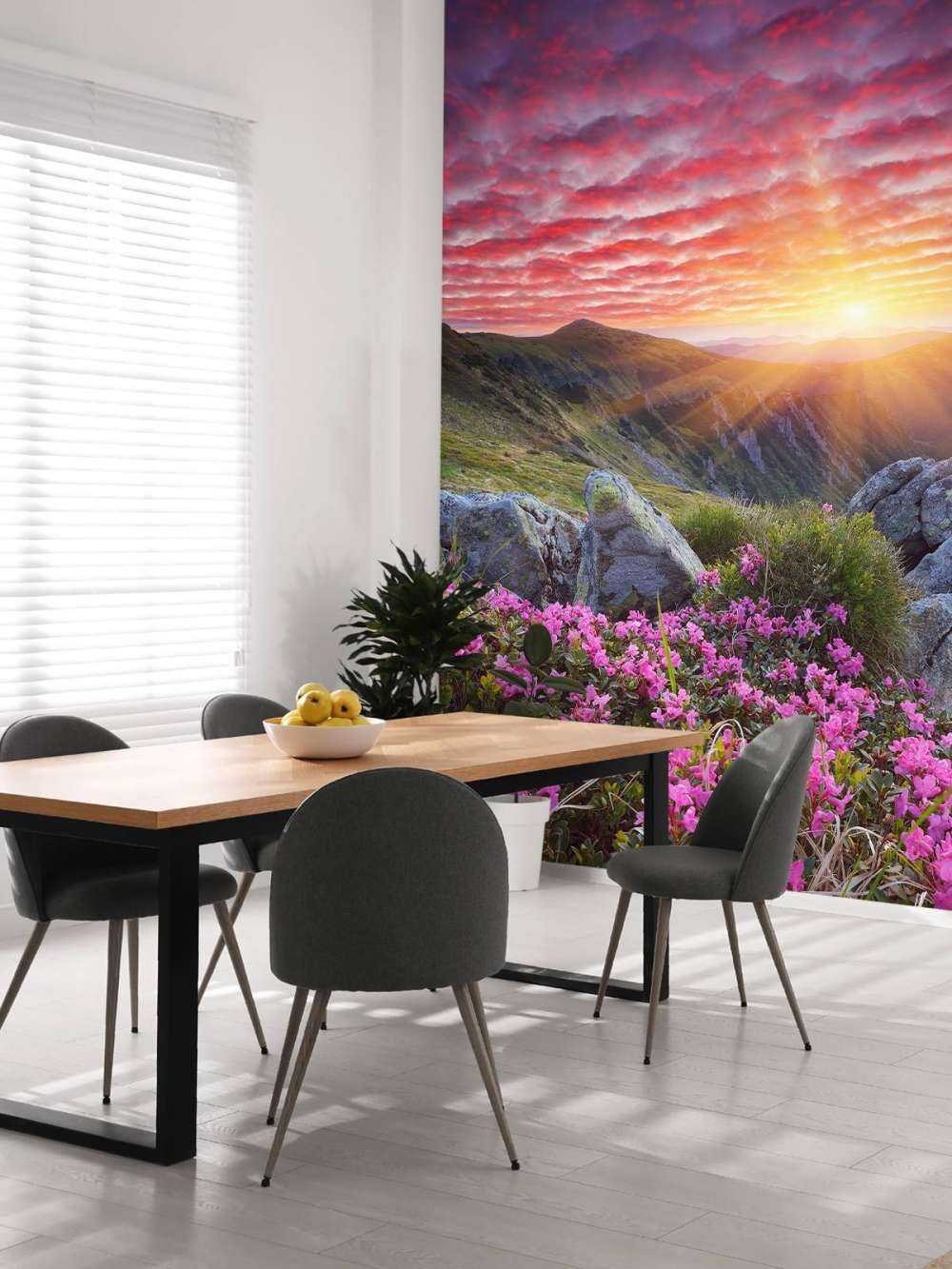 Paarse zonsondergang