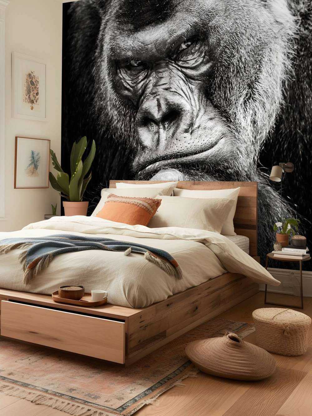 Close-up foto van een gorilla