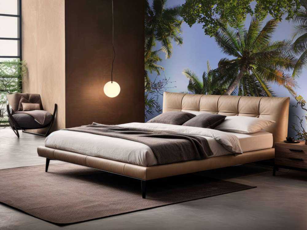 Palmbomen van onderaanzicht