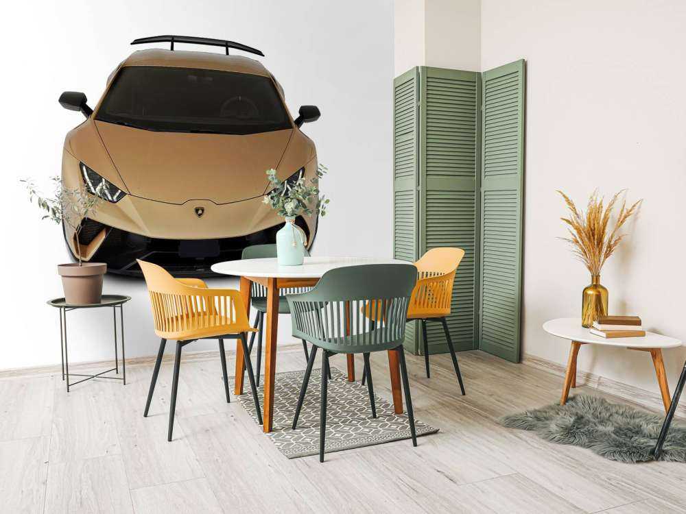 Lamborghini Huracán - Voorkant vanaf boven, wit