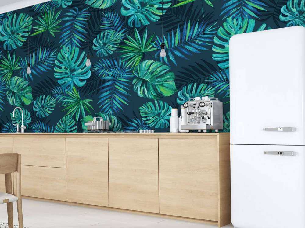 Tropische aquarel plantjes