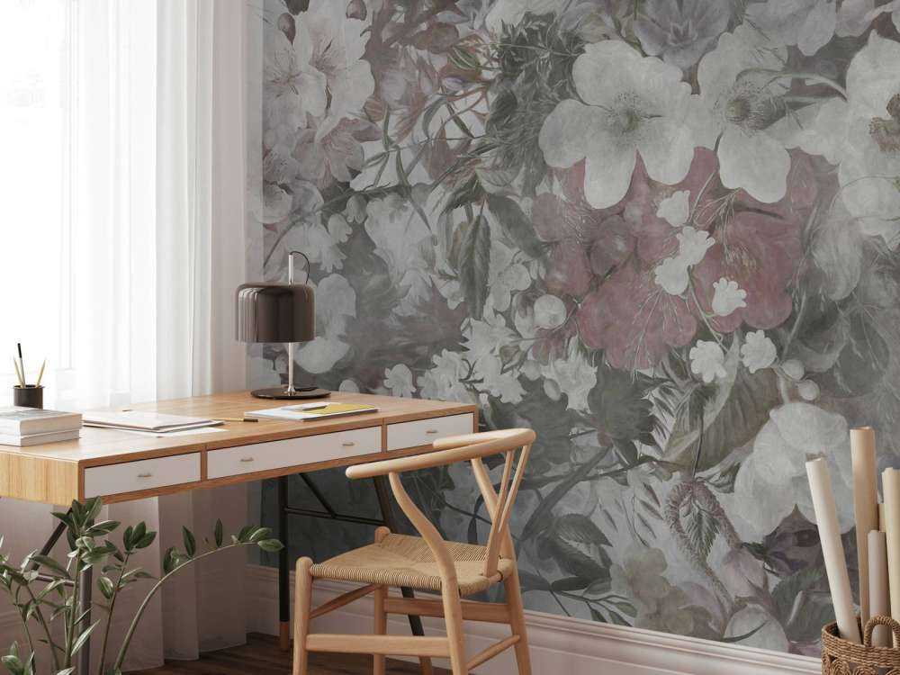 Apple Blossom and Anemones