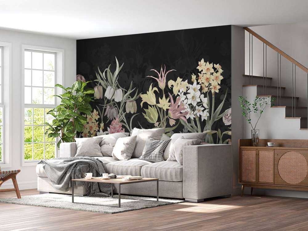 Spring Flowers - Midnight Bloom