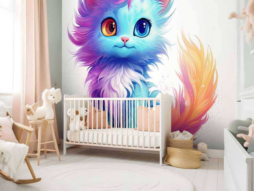 Regenboog baby kat
