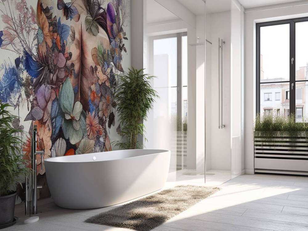 Watercolor Butterfly Woman Body #2