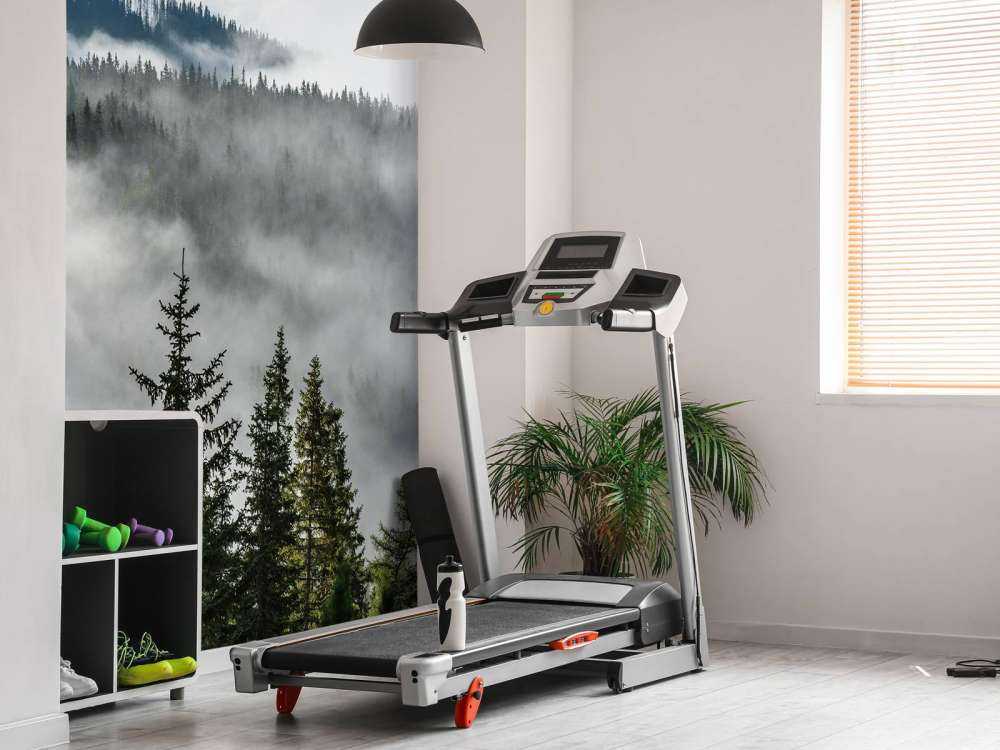 Mistig bos in de bergen