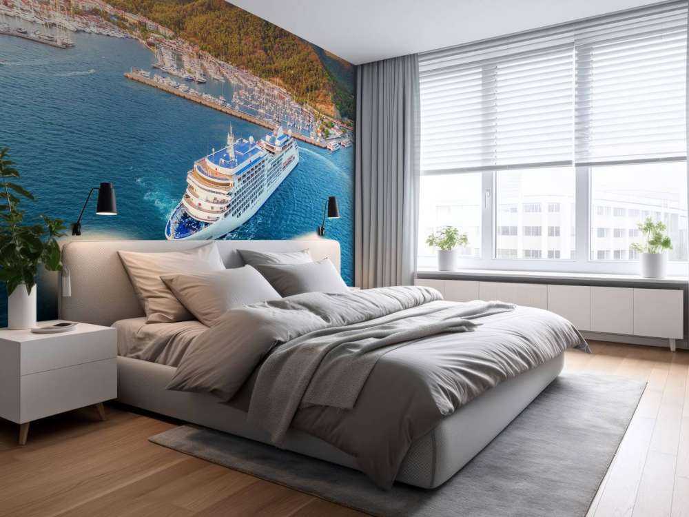 Cruiseschip in de haven