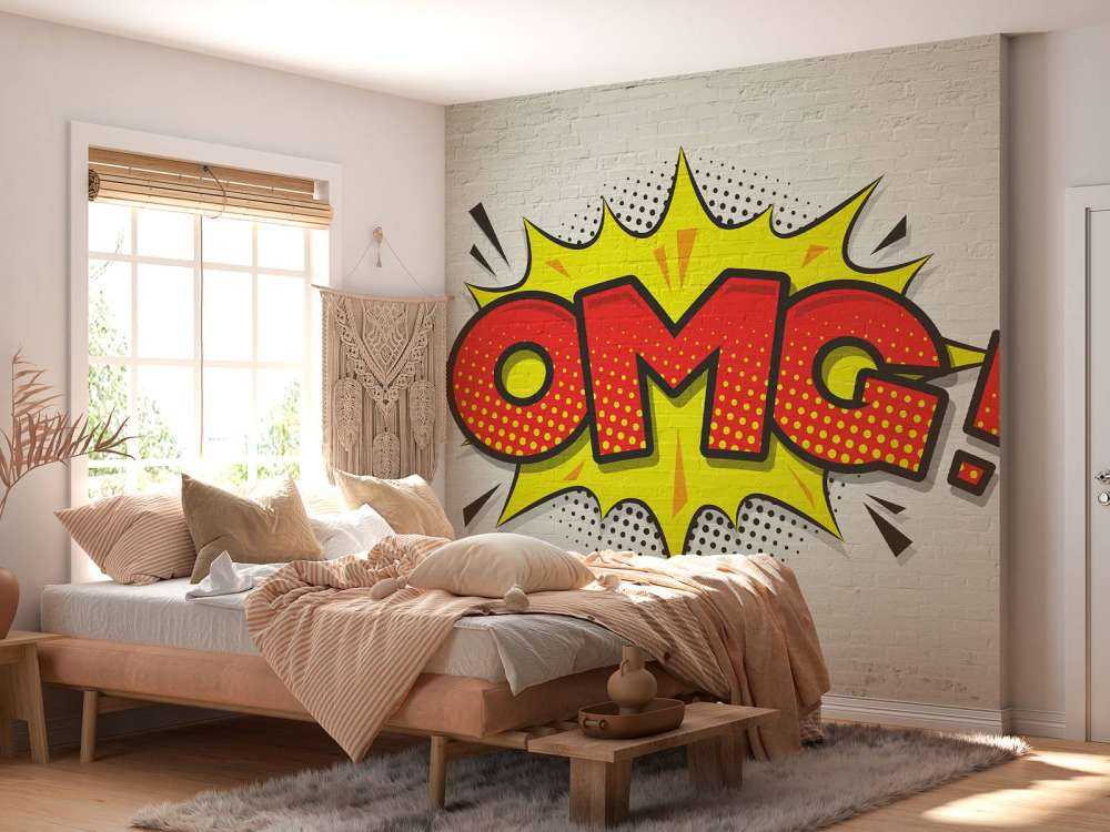 Gekleurde graffiti op muur