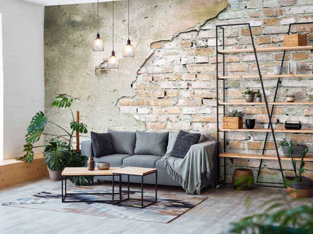 Slordige bakstenen muur