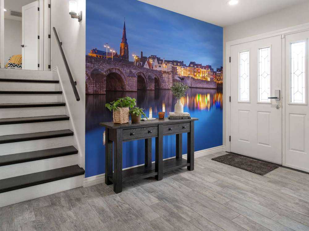 Sint Servaasbrug in de avond