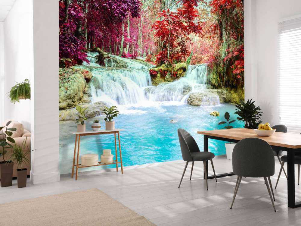 Helder water in een regenwoud