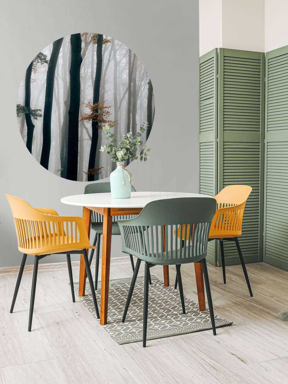 Mist in het beukenbos